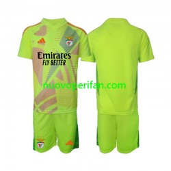 Maglie da Calcio Benfica Portiere Bambino Prima Tenuta 2024-2025 Maniche Corte