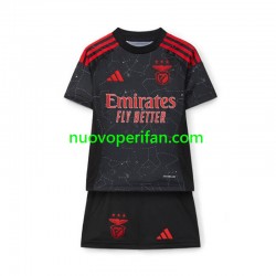 Maglie da Calcio Benfica Bambino Trasferta Tenuta 2024-2025 Maniche Corte