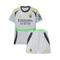 Maglie da Calcio Benfica Bambino Alternativa Tenuta 2024-2025 Maniche Corte