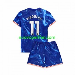 Maglie da Calcio Chelsea Noni Madueke 11 Bambino Prima Tenuta 2024-2025 Maniche Corte
