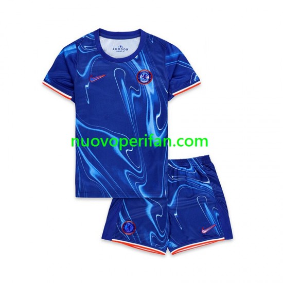 Maglie da Calcio Chelsea Noni Madueke 11 Bambino Prima Tenuta 2024-2025 Maniche Corte