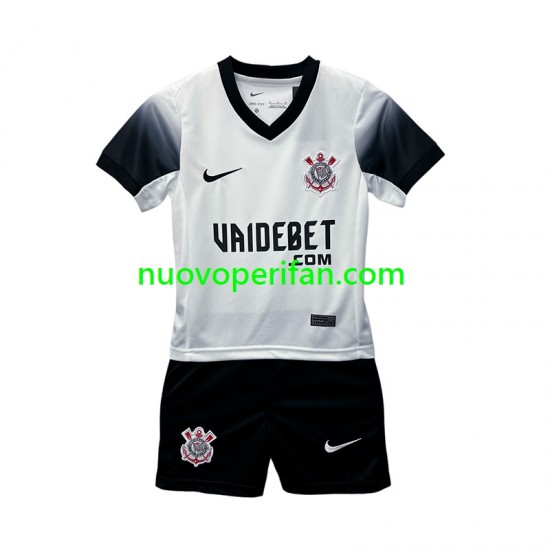 Maglie da Calcio Corinthians Bambino Prima Tenuta 2024-2025 Maniche Corte