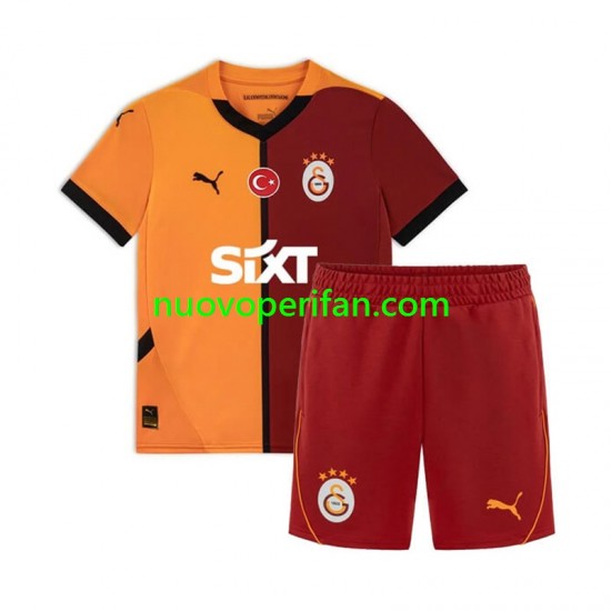 Maglie da Calcio Galatasaray Bambino Prima Tenuta 2024-2025 Maniche Corte