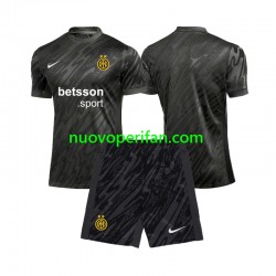 Maglie da Calcio Inter Milan Portiere Bambino Alternativa Tenuta 2024-2025 Maniche Corte