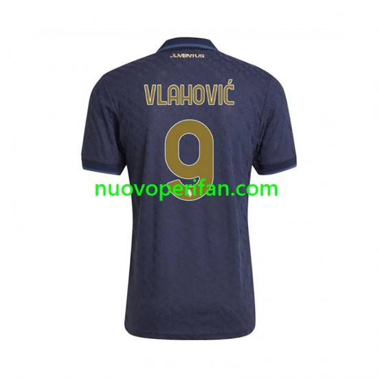 Maglie da Calcio Juventus Vlahovic 9 Uomo Alternativa Tenuta 2024-2025 Maniche Corte