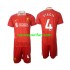 Maglie da Calcio Liverpool Virgil 4 Bambino Prima Tenuta 2024-2025 Maniche Corte