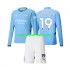 Maglie da Calcio Manchester City Gundogan 19 Bambino Prima Tenuta 2024-2025 Maniche Lunghe