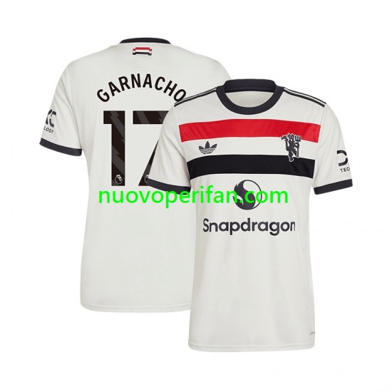 Maglie da Calcio Manchester United GARNACHO 17 Uomo Alternativa Tenuta 2024-2025 Maniche Corte