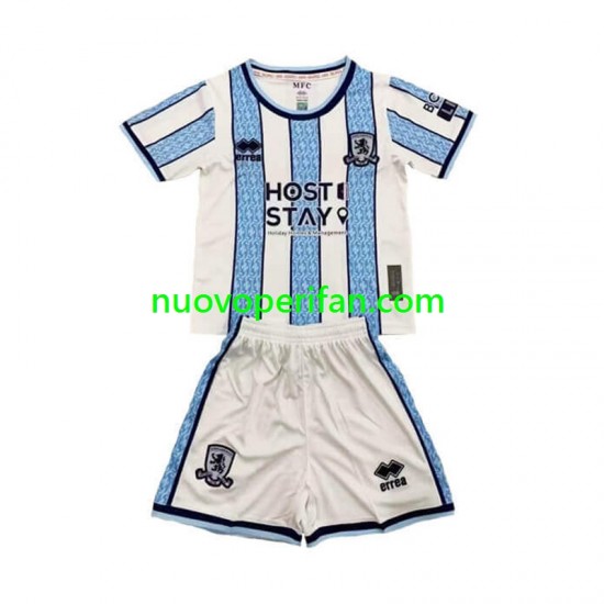 Maglie da Calcio Middlesbrough Bambino Trasferta Tenuta 2024-2025 Maniche Corte