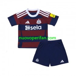Maglie da Calcio Newcastle United Bambino Trasferta Tenuta 2024-2025 Maniche Corte
