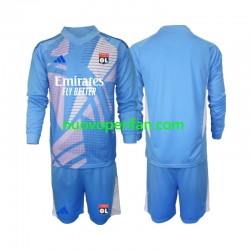 Maglie da Calcio Olympique Lyonnais Portiere Bambino Alternativa Tenuta 2024-2025 Maniche Lunghe