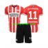 Maglie da Calcio PSV Eindhoven Johan Bakayoko 11 Bambino Prima Tenuta 2024-2025 Maniche Corte