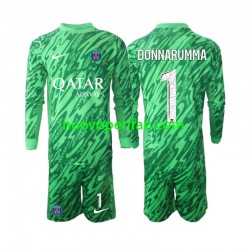 Maglie da Calcio Paris Saint-Germain Gianluigi Donnarumma 1 Portiere Bambino Trasferta Tenuta 2024-2025 Maniche Lunghe