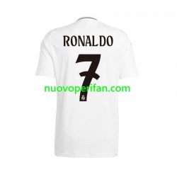 Maglie da Calcio Real Madrid Cristiano Ronaldo 7 Uomo Prima Tenuta 2024-2025 Maniche Corte