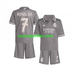 Maglie da Calcio Real Madrid Cristiano Ronaldo 7 Bambino Alternativa Tenuta 2024-2025 Maniche Corte