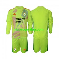 Maglie da Calcio Real Madrid Portiere Bambino Quarta Tenuta 2024-2025 Maniche Lunghe