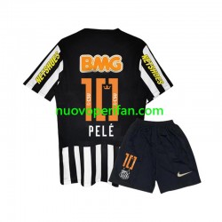 Maglie da Calcio Santos PELE 10 -2012 Retro Bambino Trasferta Tenuta 2011 Maniche Corte