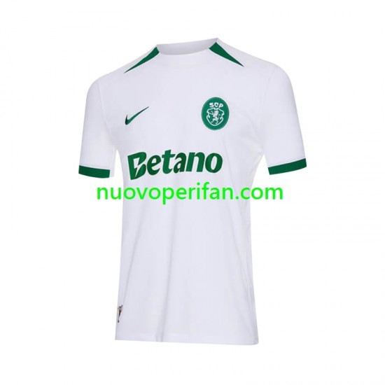 Maglie da Calcio Sporting CP Uomo Trasferta Tenuta 2024-2025 Maniche Corte