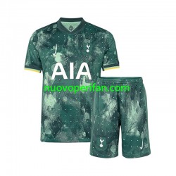 Maglie da Calcio Tottenham Hotspur Bambino Alternativa Tenuta 2024-2025 Maniche Corte