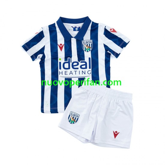 Maglie da Calcio West Bromwich Albion Bambino Prima Tenuta 2024-2025 Maniche Corte