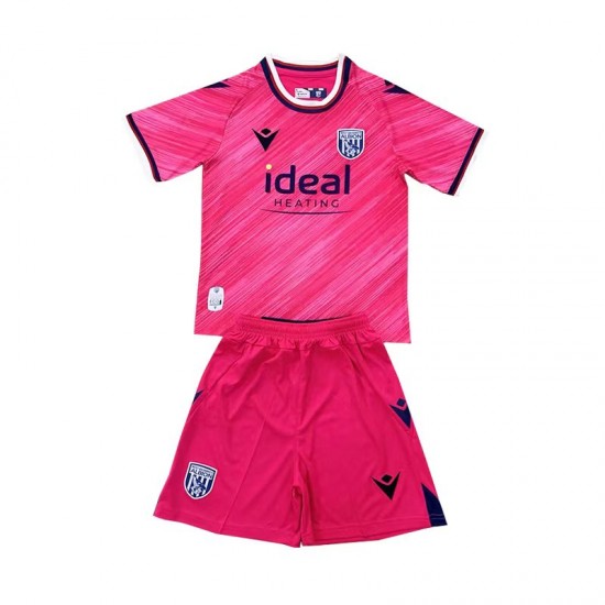 Maglie da Calcio West Bromwich Albion Bambino Alternativa Tenuta 2024-2025 Maniche Corte