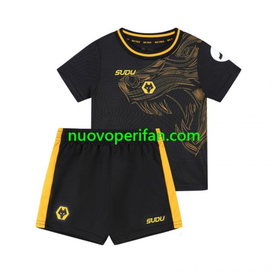 Maglie da Calcio Wolverhampton Wanderers Bambino Trasferta Tenuta 2024-2025 Maniche Corte