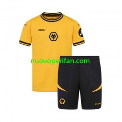 Maglie da Calcio Wolverhampton Wanderers Bambino Prima Tenuta 2024-2025 Maniche Corte