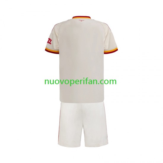 Maglie da Calcio AS Roma Bambino Trasferta Tenuta 2026-2027 Maniche Corte