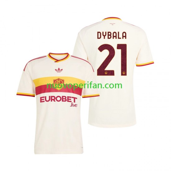 Maglie da Calcio AS Roma Paulo Dybala 21 Uomo Trasferta Tenuta 2026-2027 Maniche Corte