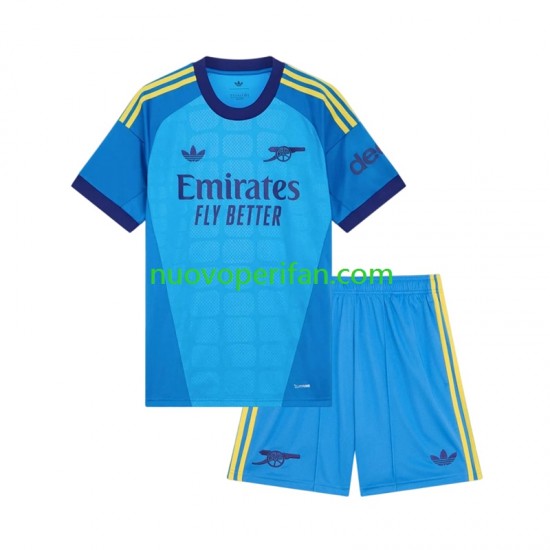 Maglie da Calcio Arsenal Portiere Bambino Trasferta Tenuta 2026-2027 Maniche Corte