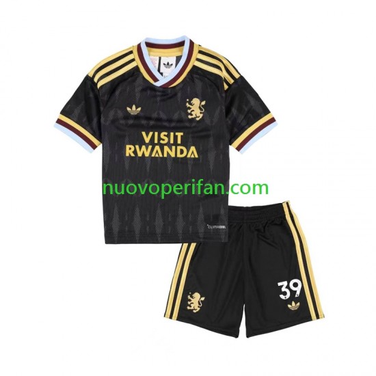 Maglie da Calcio Aston Villa Brian Madjo 39 Bambino Trasferta Tenuta 2026-2027 Maniche Corte