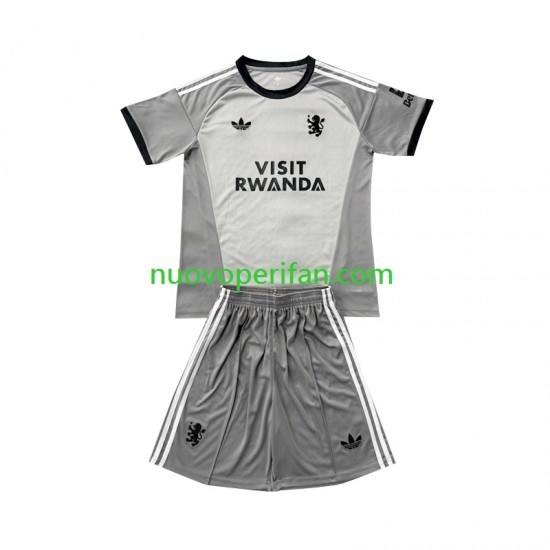 Maglie da Calcio Aston Villa Portiere Bambino Quarta Tenuta 2026-2027 Maniche Corte