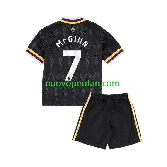 Maglie da Calcio Aston Villa John McGinn 7 Bambino Trasferta Tenuta 2026-2027 Maniche Corte