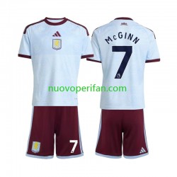 Maglie da Calcio Aston Villa John McGinn 7 Bambino Alternativa Tenuta 2026-2027 Maniche Corte