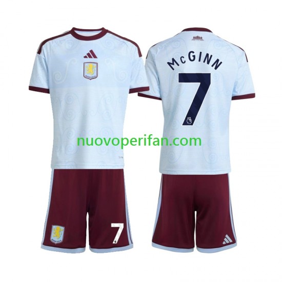 Maglie da Calcio Aston Villa John McGinn 7 Bambino Alternativa Tenuta 2026-2027 Maniche Corte