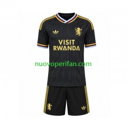 Maglie da Calcio Aston Villa Bambino Trasferta Tenuta 2026-2027 Maniche Corte