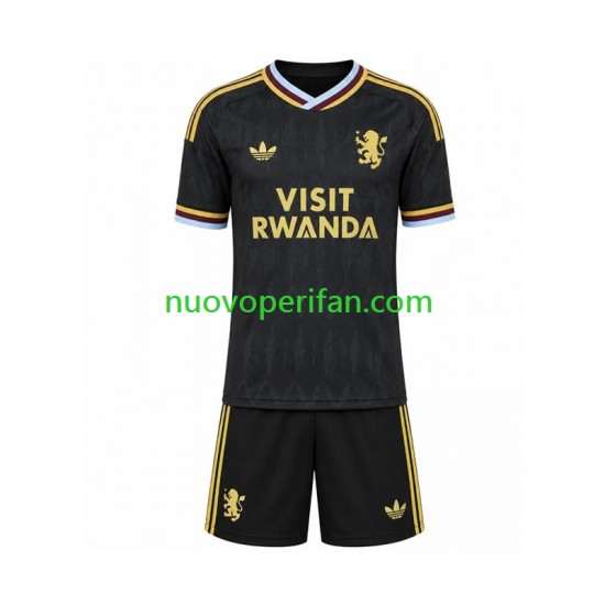 Maglie da Calcio Aston Villa Bambino Trasferta Tenuta 2026-2027 Maniche Corte