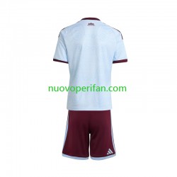 Maglie da Calcio Aston Villa Bambino Alternativa Tenuta 2026-2027 Maniche Corte