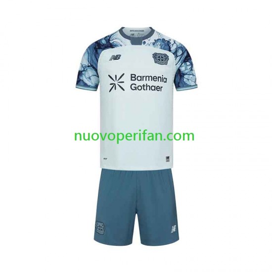 Maglie da Calcio Bayer 04 Leverkusen Bambino Trasferta Tenuta 2026-2027 Maniche Corte