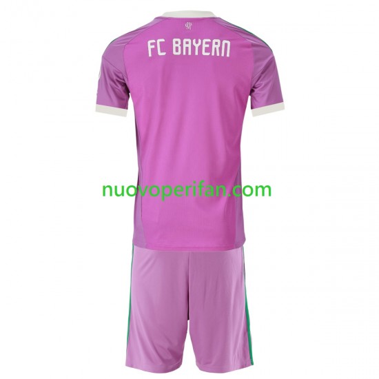 Maglie da Calcio FC Bayern München Portiere Bambino Alternativa Tenuta 2026-2027 Maniche Corte