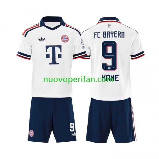 Maglie da Calcio FC Bayern München Harry Kane 9 Bambino Trasferta Tenuta 2026-2027 Maniche Corte