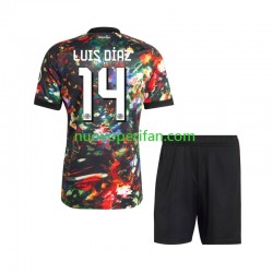 Maglie da Calcio FC Bayern München Luis Diaz 14 Oktoberfest Bambino Prima Tenuta 2026-2027 Maniche Corte