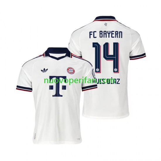 Maglie da Calcio FC Bayern München Luis Diaz 14 Uomo Trasferta Tenuta 2026-2027 Maniche Corte