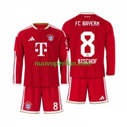 Maglie da Calcio FC Bayern München Tom Bischof 8 Bambino Prima Tenuta 2026-2027 Maniche Lunghe