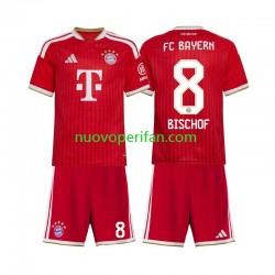 Maglie da Calcio FC Bayern München Tom Bischof 8 Bambino Prima Tenuta 2026-2027 Maniche Corte