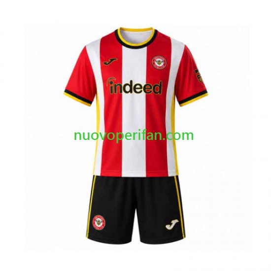 Maglie da Calcio Brentford Bambino Prima Tenuta 2026-2027 Maniche Corte
