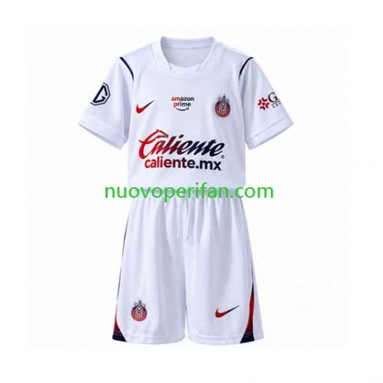 Maglie da Calcio CD Guadalajara Bambino Trasferta Tenuta 2026-2027 Maniche Corte