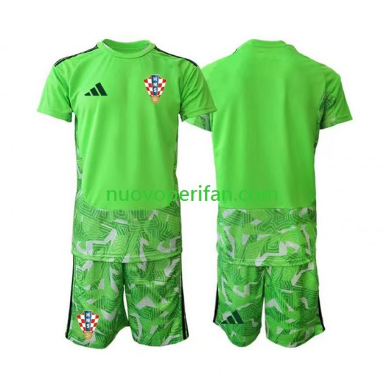 Maglie da Calcio Croazia Portiere Bambino Prima Tenuta 2026-2027 Maniche Corte