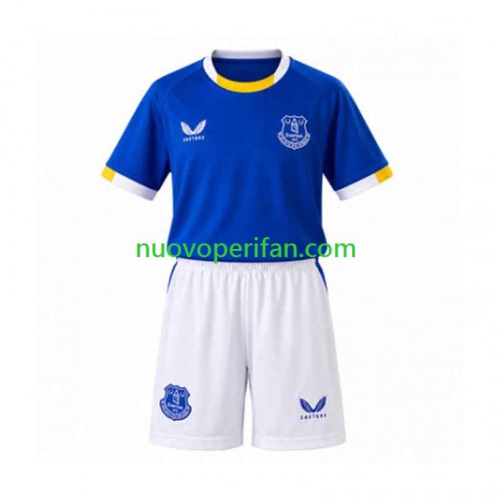 Maglie da Calcio Everton Bambino Prima Tenuta 2026-2027 Maniche Corte