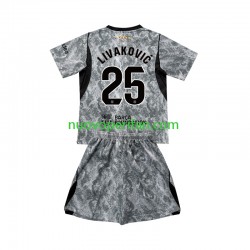 Maglie da Calcio FC Barcelona Dominik Livakovic 25 Portiere Bambino Trasferta Tenuta 2026-2027 Maniche Corte